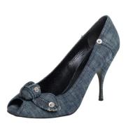 Pre-owned Denim heels Miu Miu Pre-owned , Blue , Dames