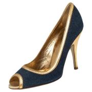 Pre-owned Denim heels Dolce & Gabbana Pre-owned , Blue , Dames