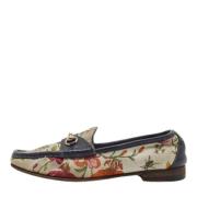 Pre-owned Canvas flats Gucci Vintage , Blue , Dames