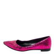 Pre-owned Fabric flats Yves Saint Laurent Vintage , Pink , Dames