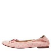 Pre-owned Canvas flats Louis Vuitton Vintage , Pink , Dames