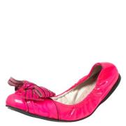 Pre-owned Leather flats Miu Miu Pre-owned , Pink , Dames