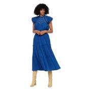 Paco Ruffle Rok Sea NY , Blue , Dames