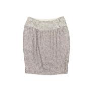 Pre-owned Fabric bottoms Chanel Vintage , White , Dames