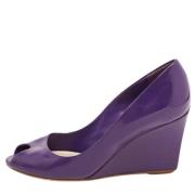Pre-owned Leather heels Dior Vintage , Purple , Dames