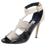 Pre-owned Leather sandals Jimmy Choo Pre-owned , Black , Dames