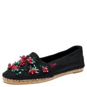 Pre-owned Nylon flats Dior Vintage , Black , Dames