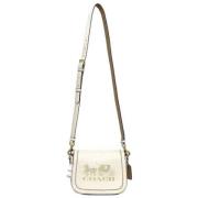 Pre-owned Leather shoppers Coach Pre-owned , Beige , Dames