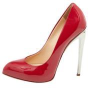 Pre-owned Leather heels Giuseppe Zanotti Pre-owned , Red , Dames