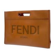 Pre-owned Leather fendi-bags Fendi Vintage , Brown , Dames