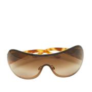 Pre-owned Acetate sunglasses Chanel Vintage , Brown , Dames