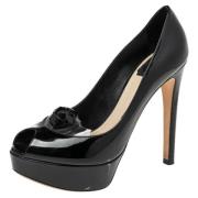 Pre-owned Leather heels Dior Vintage , Black , Dames