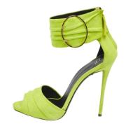 Pre-owned Suede sandals Giuseppe Zanotti Pre-owned , Green , Dames