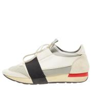 Pre-owned Leather sneakers Balenciaga Vintage , White , Dames