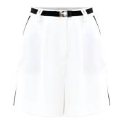 Shorts met contrasterende details Kocca , White , Dames