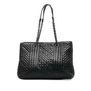 Pre-owned Leather handbags Bottega Veneta Vintage , Black , Dames