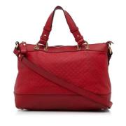 Pre-owned Leather handbags Gucci Vintage , Red , Dames