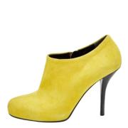 Pre-owned Suede boots Balenciaga Vintage , Yellow , Dames