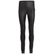 Stretch leather trousers Selected Femme , Black , Dames