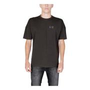 Grijze korte mouw katoenen T-shirt Emporio Armani EA7 , Gray , Heren