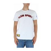 Witte Bedrukte Heren T-shirt Plein Sport , White , Heren