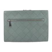 Tweedehands Grijze Leren Bottega Veneta Clutch Bottega Veneta Vintage ...