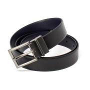 Zwarte Leren Riem met Gespsluiting Antony Morato , Black , Heren