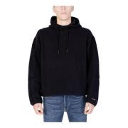 Zwarte sportieve hoodie Calvin Klein , Black , Heren