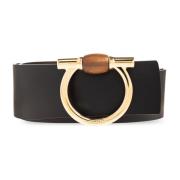 Reversible Donna Riem met logo Salvatore Ferragamo , Black , Dames