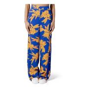 Blauwe Print Broek Only , Blue , Dames