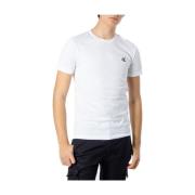 Witte Bedrukte T-shirt Calvin Klein Jeans , White , Heren