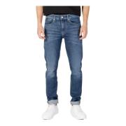 Blauwe Jeans met Rits en Knoopsluiting Calvin Klein Jeans , Blue , Her...