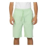 Turquoise Katoenen Shorts met Veters Lee , Blue , Heren