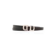 Armband met logo Salvatore Ferragamo , Black , Heren