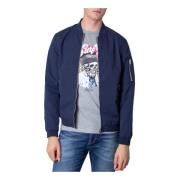 Blauwe Blazer met Ritssluiting en Voorzakken Jack & Jones , Blue , Her...