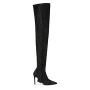 Gedurfde franje laars Stuart Weitzman , Black , Dames