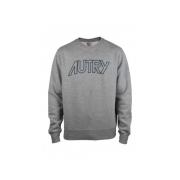Grijze Katoenen Sweatshirt met Logo Autry , Gray , Heren