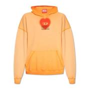S-Boxt hoodie Diesel , Orange , Heren