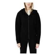 Zwart Print Rits Hoodie Guess , Black , Dames