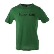 Groene Print Slim Fit T-Shirt Jeckerson , Green , Heren