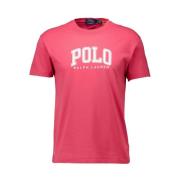 Stijlvol Rood Polo T-Shirt met Logo Ralph Lauren , Red , Heren