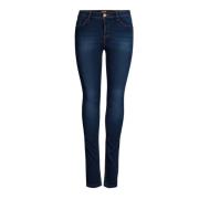 Blauwe Jeans met Ritssluiting en Knopen en Voor- en Achterzakken Only ...