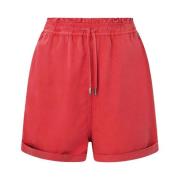 Koraal Lace-Up Shorts Pepe Jeans , Red , Dames