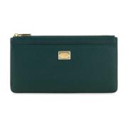 Dauphine Leren Kaarthouder Dolce & Gabbana , Green , Dames