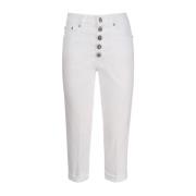 Stijlvolle Cropped Jeans Dondup , White , Dames