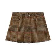 Bruine Tweed Rok met Franjes Stella McCartney , Brown , Dames