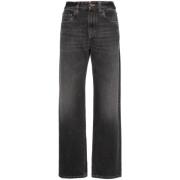Grijze Loose-Fit Denim Jeans met Monile Detail Brunello Cucinelli , Gr...