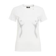 Zilveren Ss24 Dames T-shirts & Polos Elisabetta Franchi , Gray , Dames