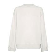 Elegante Ivory Sweaters voor Vrouwen Brunello Cucinelli , Beige , Dame...