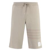 Gestreepte katoenen shorts Thom Browne , Beige , Heren